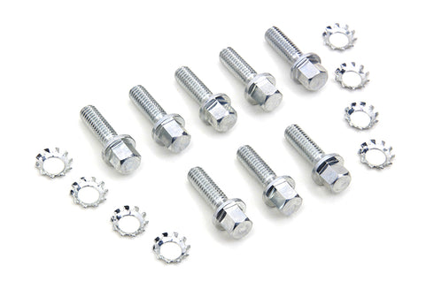 V-Twin Nickel Tappet Block Hex Screw - 8604-16T