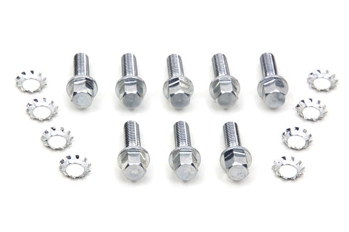 V-Twin Nickel Tappet Block Hex Screw - 8604-16T