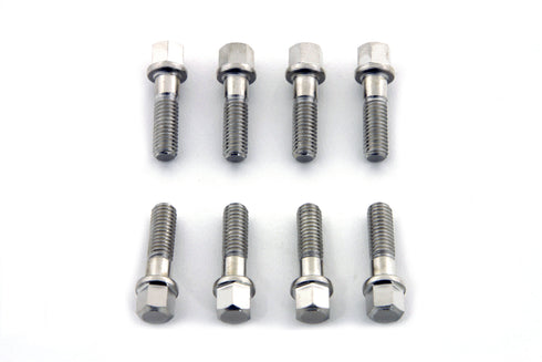 V-Twin Nickel Plated Tappet Block Screw Set - 8605-16T