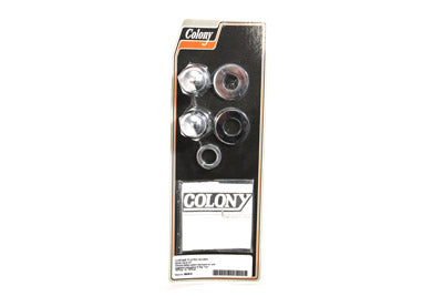 Colony Chrome Axle Nut Kit Acorn Style - 8606-6