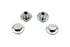 Colony Rocker Shaft End Caps Chrome - 8614-4