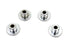 Colony Rocker Shaft End Caps Chrome - 8614-4