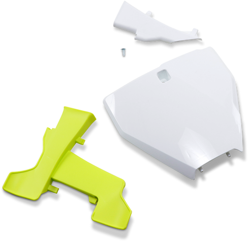 UFO Front Number Plate - With Extension - White HU03395041