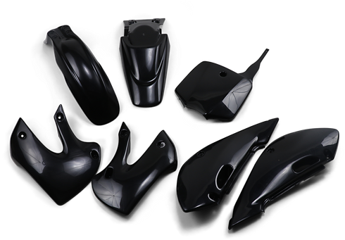 UFO Replacement Body Kit - Black - Kawasaki - KLX '02-'09 KA37002001