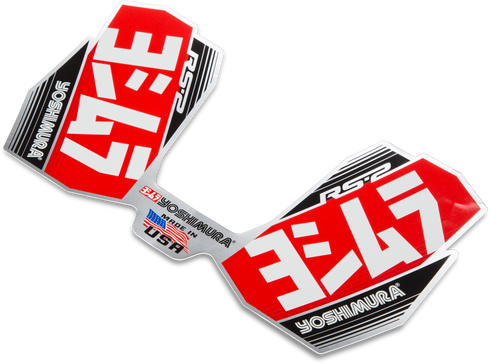 YOSHIMURA Muffler Logo Decal Rs 2 Off Road V2 - 961-9075