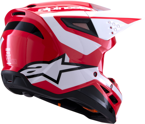 ALPINESTARS Sm3 Heat Helmet Red/White/Black Glossy Sm - 482-00118S