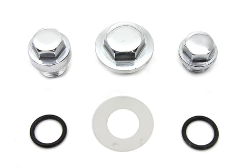 Colony Oil Pump Screen Relief Plug Set Chrome - 8706-6