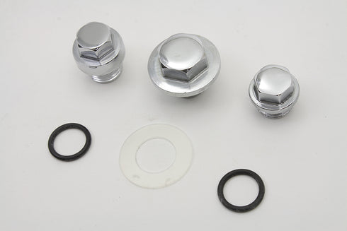 Colony Oil Pump Screen Relief Plug Set Chrome - 8706-6