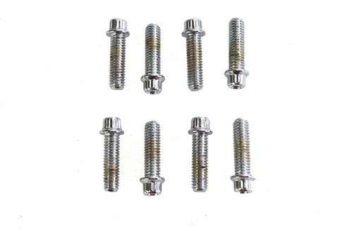 Colony Tappet Block Screw Kit 1/4 inch X 24 Thread Chrome - 8711-8