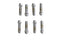 Colony Tappet Block Screw Kit 1/4 inch X 24 Thread Chrome - 8711-8