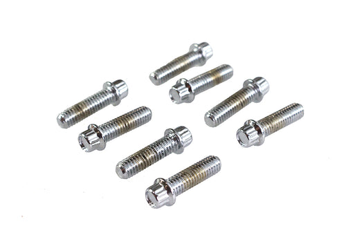Colony Tappet Block Screw Kit 1/4 inch X 24 Thread Chrome - 8711-8