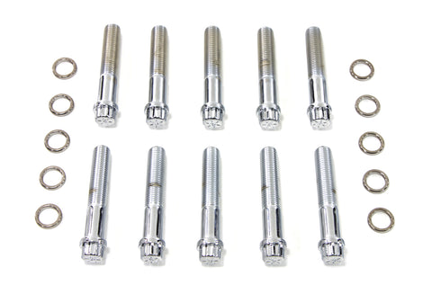 Colony Big Bore 12 Pt Head Bolt Kit Chrome - 8714-20