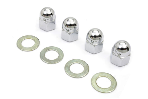 Colony Rocker Arm Shaft Chrome Acorn Nut and Washer - 8730-8