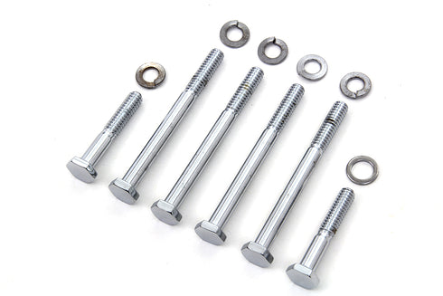 Colony Oil Pump Mount Kit Stock Chrome - 8744-12