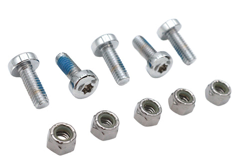 V-Twin Chrome Front Brake Disc Bolt Set - 8794-10T