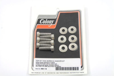 Colony Top of Gas Tank Screw Nickel - 8821-18
