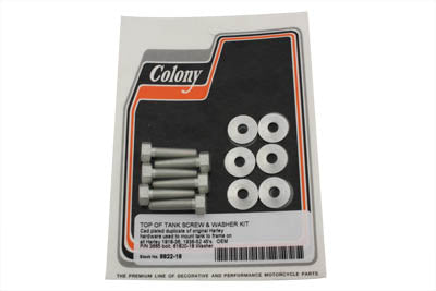 Colony Top of Gas Tank Screw Kit Cadmium - 8822-18