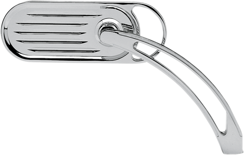 ARLEN NESS Mirror - Side View - Grooved Slingshot - Oval - Chrome 13-040