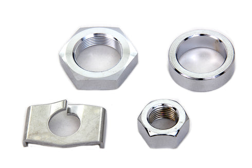 Colony Chrome Rear Axle Nut and Lock Kit - 8832-4