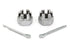 Colony Front Axle Nut Kit Chrome - 8852-4