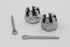 Colony Front Axle Nut Kit Chrome - 8852-4