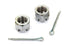Colony Front Axle Nut Kit Chrome - 8852-4