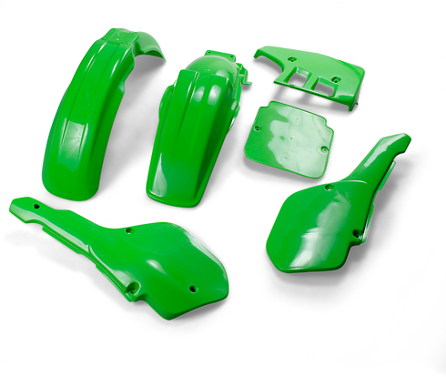 UFO Replacement Body Kit - OEM Green - Kawasaki - KX '87 KAKIT199-026