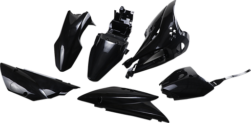 UFO Replacement Body Kit - Black - Kawasaki - KLX '10-'25 KA37003-001