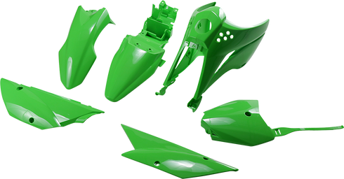 UFO Replacement Body Kit - OEM Green - Kawasaki - KLX '10-'25 KA37003-026