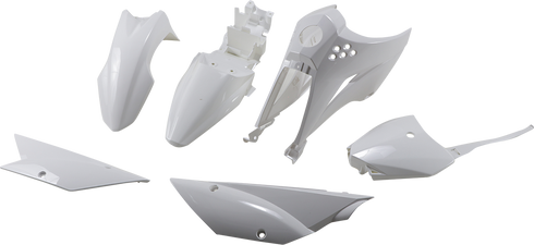 UFO Replacement Body Kit - White - Kawasaki - KLX '10-'25 KA37003-047