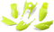 UFO Replacement Body Kit - Fluorescent Yellow - Kawasaki - KX '10-'25 KA37003-DFLU