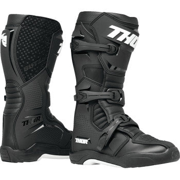 THOR BLITZ XR MOTOCROSS MX DIRTBIKE BOOT BLACK/WHITE SIZE 10