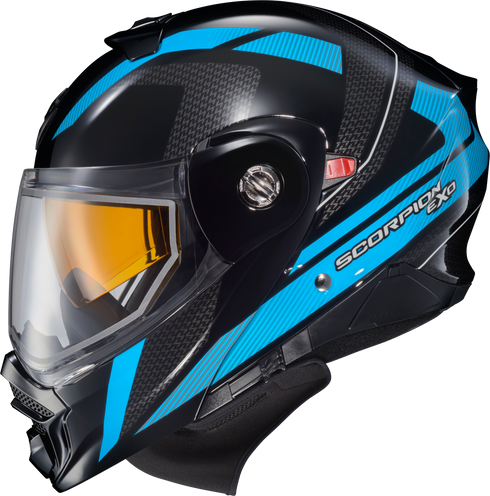 SCORPION EXO Exo At960 Cold Weather Helmet Hicks Light Blue Xl (Electric) - 75-2373X