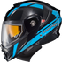 SCORPION EXO Exo At960 Cold Weather Helmet Hicks Light Blue Lg (Electric) - 75-2373L