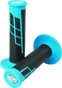 ProTaper Clamp-On 1/2 Waffle Grip - Neon Blue/Black