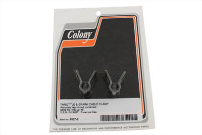 Colony Throttle and Spark Control Cable Clamp - 9007-2