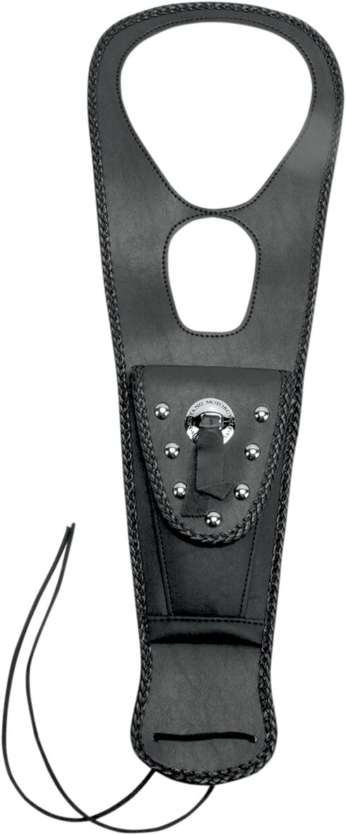MUSTANG Pouch Tank Bib - Studded - Black - Honda 93321