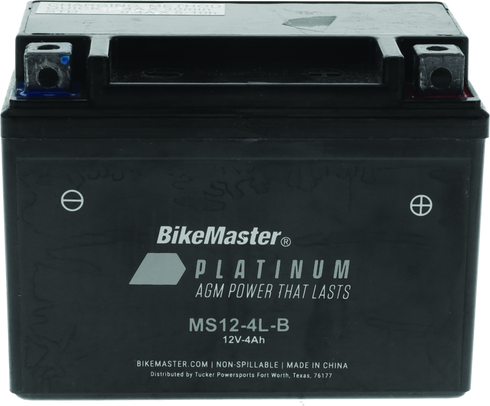 BikeMaster AGM Battery - MS12-4L-B