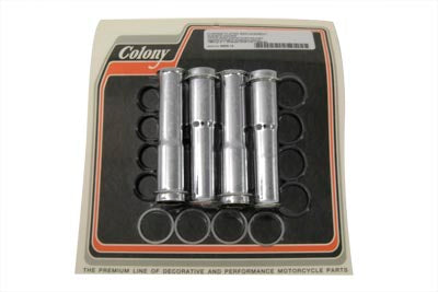 Colony Lower Pushrod Cover Set Chrome - 9202-12