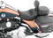MUSTANG Wide Solo Seat - With Backrest - Black - Studded w/ Concho - FLH/FLT '08-'25 79602