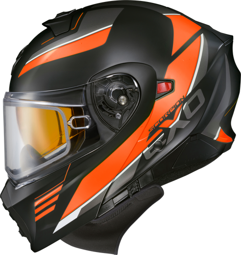 SCORPION EXO Exo Gt930 Cold Weather Helmet Modulus Orange 2x (Electric) - 75-23942X