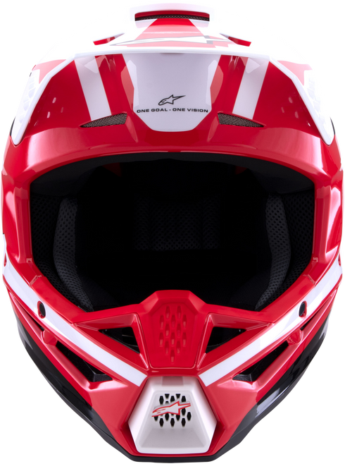 ALPINESTARS Sm3 Heat Helmet Red/White/Black Glossy 2x - 482-001182X