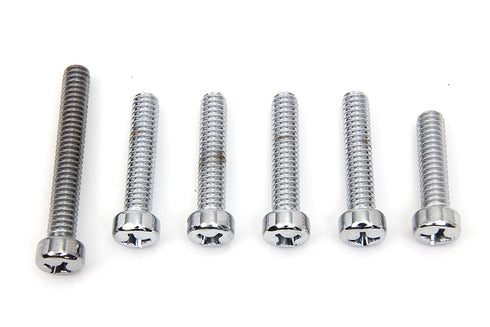 Colony Cam Cover Screw Kit Chrome - 9305-7