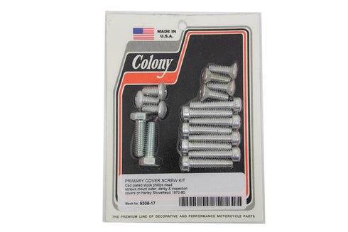 Colony Primary Cover Screw Kit Cadmium - 9308-17