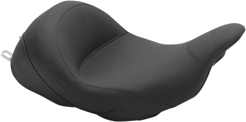 MUSTANG Lowdown Vintage Seat - No Driver Backrest - Smooth - FL '08-'25 76078