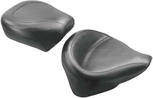 MUSTANG Wide Rear Seat - Smooth - Black - FLST '00-'15 76182