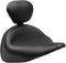 MUSTANG Wide Solo Seat - With Backrest - Vintage - Black - Smooth - FLSTC '16-'17 79916