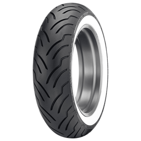 Dunlop American Elite Bias Rear Tire - MU85B16 M/C 77H TL - Wide Whitewall