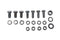 V-Twin Shifter Bracket Hex Bolt Kit - 9617-18T