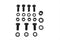 V-Twin Shifter Bracket Hex Bolt Kit - 9619-18T